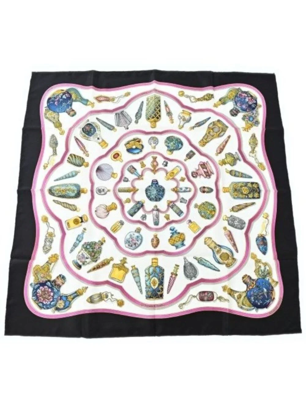 Hermes Bandana Scarf Navy